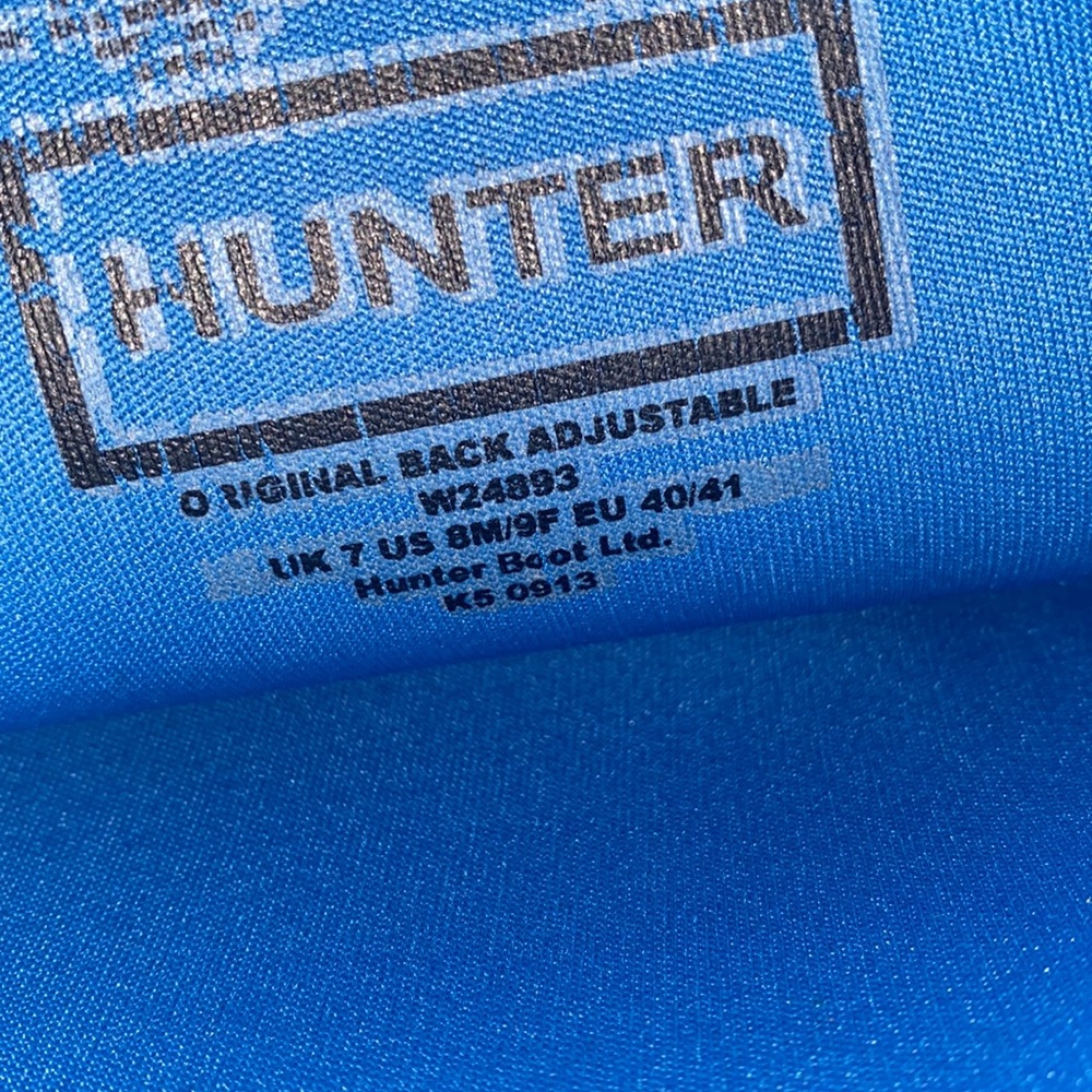 HUNTER blue tall rain boots - Picture 6 of 8